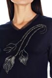 Kadın Lale/tulip Viskoz-lycra T-shirt Bluz