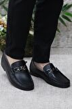 Pierre Cardin 25109 Siyah Hakiki Deri Erkek Babet Loafer Erkek Ayakkabı