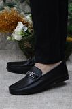 Pierre Cardin 25109 Siyah Hakiki Deri Erkek Babet Loafer Erkek Ayakkabı