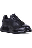 Pierre Cardin 10205 Air Taban Deri Sneaker Siyah