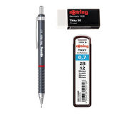 Rotring Retro Versatil Uçlu Kalem Uç-Silgi 3 lü Okul Seti 0.7