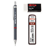 Rotring Retro Versatil Uçlu Kalem Uç-Silgi 3 lü Okul Seti 0.5