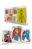 Disney Frozen II Elsa&Anna&Olaf Çerçeveli Kum Boyama Seti-Red Castle TS-06