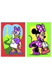 Disney Minnie Mouse & Daisy Duck Eğitici ve Eğlenceli Kum Boyama Seti-Red CastleDS-04