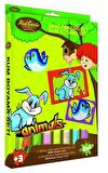 Eğitici ve Eğlenceli Kum Boyama Seti-Red Castle Animals Tavşan & Kuş DS-201