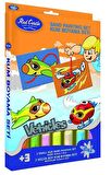 Eğitici ve Eğlenceli Kum Boyama Seti-Red Castle Uçak & Helikopter DS-207