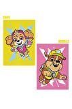Paw Patrol Skye&Rubble Eğitici ve Eğlendirici Kum Boyama Aktivite Seti 2in1-Red Castle DSA-05
