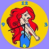 Disney Ariel Mermaid Saat (Clock) Kum Boyama Seti-Red Castle S-0007