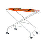 Veteriner Acil Taşıma Sedyesi | Yükseklik Ayarlı, Antibakteriyel Branda, ABS Tekerlekli E-279/D