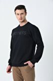 BROTHERS ERKEK OVERSIZE BİSİKLET YAKALI 2 İPLİK PENYE SWEATSHIRT LACİVERT