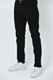 BROTHERS ERKEK SLIM FIT NORMAL BEL DÜZ PAÇA 5 CEPLİ ESNEK DENIM KUMAŞ JEAN KOT PANTOLON SİYAH