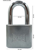 Asma Kilit Pirinç Nikel Kaplama 50 mm KD001/10-650