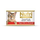 Nutri Feline Tahılsız Sığır Etli Zeytinli Kedi Kon