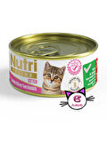 Nutri Feline 85Gr Yavru Tavuk Etli Ton Balıklı 6Adet Tahılsız Kitten Yaş Kedi Maması
