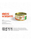 Nutri Feline 85Gr Hindi Etli Tavşan Etli Tahılsız 12Adet Yaş Kedi Maması