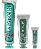 Marvis Classic Strong Mint Nane Aromalı Beyazlatma Doğal Diş Macunu 85 ml & Diş Macunu 25 ml ve 10 ml 