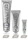 Marvis Whitening Mint Nane Aromalı Beyazlatma Doğal Diş Macunu 85 ml & Diş Macunu 25 ml ve 10 ml 