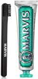 Marvis Classic Strong Mint Nane Aromalı Beyazlatma Doğal Diş Macunu 85 ml & Diş Fırçası 