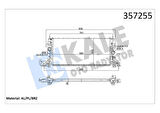 Opel Motor Su Radyatoru Astra K 16> B14xfl - B14xft - B16dte - B16dth - Kale 357255