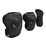Cool Wheels Çocuk Scooter & Paten Koruma Seti – Kaliteli Dizlik ve Dirseklik Seti (S) Mavi FR37715