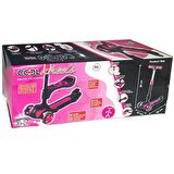 Cool Wheels Combo Oturaklı Işıklı Scooter - Pembe