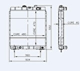 Psa Motor Radyator J9 (2 Sira) - Kale 0401012pa