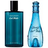 Davidoff Cool Water EDT 100 + 125 ml Kadın / Erkek 2'li Parfüm Seti