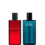Davidoff Cool Water EDT 125 ml + Hot Water EDT 110 ml Erkek Parfüm Seti