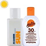 Jil Sander Sun EDT 75ml Kadın Parfüm + Malibu SPF30 200ml Güneş Koruyucu Losyon Set