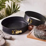Emsan Circle 2 li Kelepçeli Kek Kalıbı Seti Gold 24-28 cm