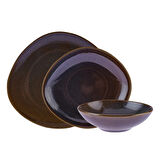 Emsan New Age Bronz 18 Parça 6 Kişilik Stoneware Yemek Takımı