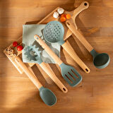 Emsan Rustik Bambu Servis Gereci Seti