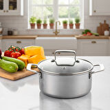 Emsan Pro Tri Ply Derin Tencere Çelik 20 cm