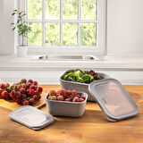 Emsan Lora 2'li Saklama Kabı Gri