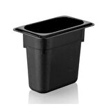 Kapp Polikarbon Siyah Gastronom Küvet 1/9 150 mm