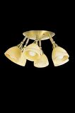 Rosence 6 lı Camlı Spot Plafonyer Eskitme Avize BS.1750-52-56