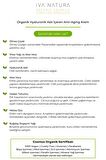 IVA NATURA Organik Hyaluronik Asit İçeren Anti-Aging Yaşlanma Karşıtı Krem Ölmez Otu Çiçeği Özlü