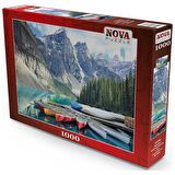 Nova Puzzle Moraine Gölü'nde Kanolar 12+ Yaş Küçük Boy Puzzle 1000 Parça