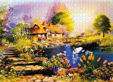 Nova Puzzle Kuğulu Bahçe 41067 12+ Yaş Küçük Boy Puzzle 1000 Parça
