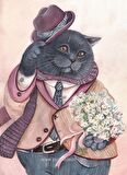Nova 1000 Parça Puzzle - Romantik Kedi - Tatiana Plovetskaya