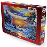 Nova Puzzle Güneş Batarken 12+ Yaş Küçük Boy Puzzle 1000 Parça