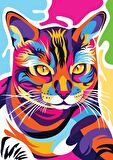 Nova Puzzle Renkli Kedi 12+ Yaş Küçük Boy Puzzle 1000 Parça