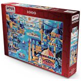 Nova Puzzle Panoramik İstanbul Manzarası 12+ Yaş Küçük Boy Puzzle 1000 Parça