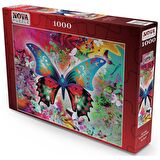Nova Puzzle Kelebek 12+ Yaş Küçük Boy Puzzle 1000 Parça