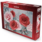 Nova 2000 Parça Puzzle - Pembe ve Kırmızı Güller
