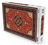 Nova Puzzle Kırmızı Antik Halı Desenli 12+ Yaş Küçük Boy Puzzle 1000 Parça