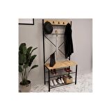 Geniş Metal Portmanto, Elbise Askılığı, Vestiyer, Ayakkabılık 1301