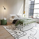 Gardenya Çift Kişilik Metal Karyola A Kalite, Ses Çıkarmaz ,Ölçülü Model Karyola