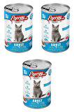 Ton Balıklı Yetişkin Yaş Konserve Kedi Maması 400 G - 3 Adet