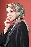 Afvente  Desenli Pamuk Eşarp Çikolata